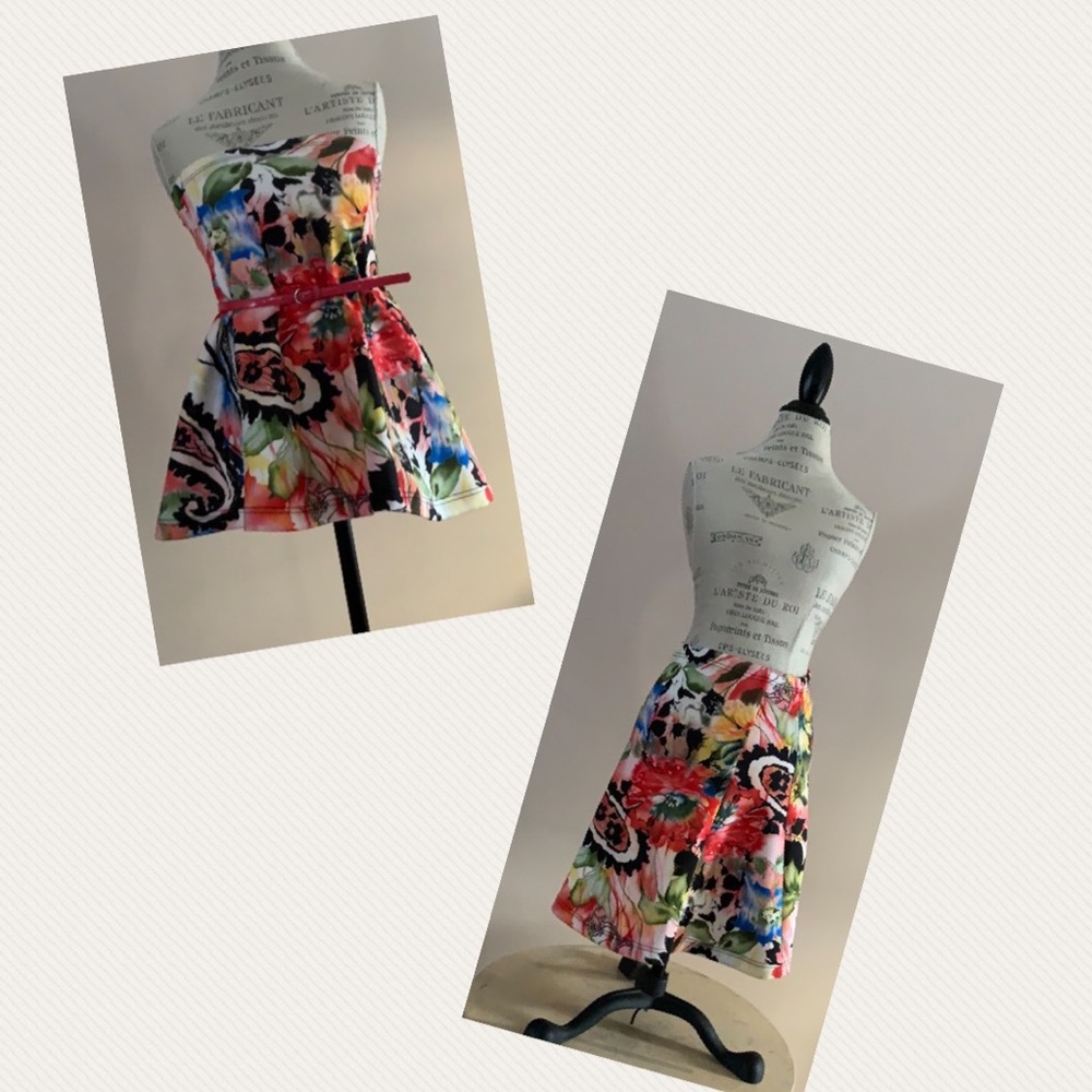 floral skirt size medium~or wear as top!